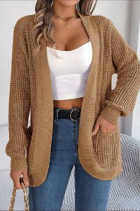 Loose Knit Pocket Cardigan